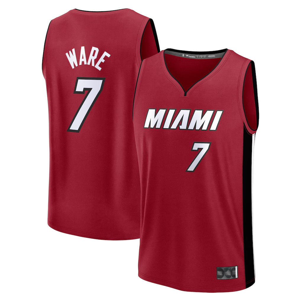 Elroe M.Heat #7 Kel'el Ware Red Fast Break Player Jerseys - Statement Edition