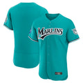 Elroe M.Marlins Blank Player Teal Mitchell & Ness Cooperstown Collection Limited Elite Stitched Jerseys