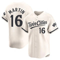 Elroe M.Twins #16 Austin Martin Player Gray Game Limited Home Stitched Jerseys