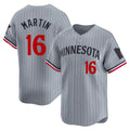 Elroe M.Twins #16 Austin Martin Player Gray Home Limited Stitched Jerseys