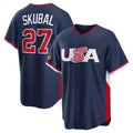 Elroe M.Twins #27 Ryan Jeffers Player Navy USA 2026 World Classic Limited Home Stitched Jerseys