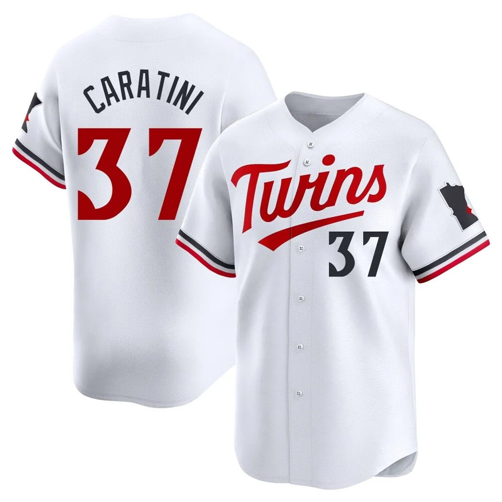 Elroe M.Twins #37 Victor Caratini Player White Home Limited Stitched Jerseys