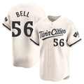 Elroe M.Twins #56 Josh Bell Player Cream Home Limited Stitched Jerseys