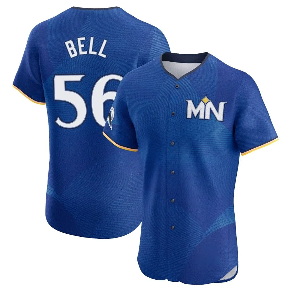 Elroe M.Twins #56 Josh Bell Player Royal City Connect Limited Elite Home Stitched Jerseys