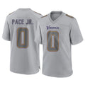 Elroe MN.Vikings #0 Ivan Pace Jr. Player Gray Atmosphere Fashion Home Game Stitched Jerseys