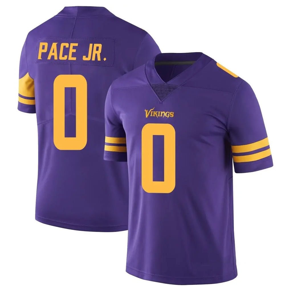 Elroe MN.Vikings #0 Ivan Pace Jr. Player Purple Limited Color Rush Home Game Stitched Jerseys