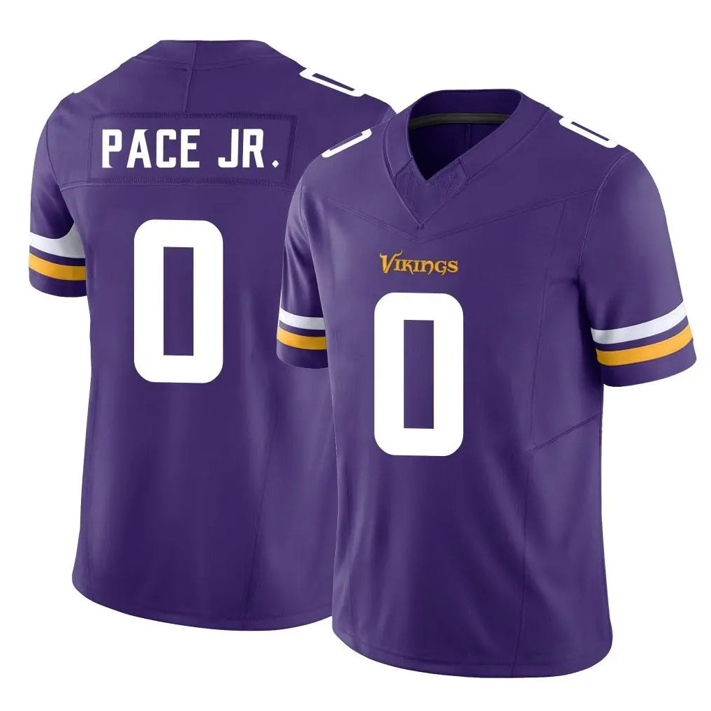 Elroe MN.Vikings #0 Ivan Pace Jr. Player Purple Limited Vapor F.U.S.E. Home Game Stitched Jerseys
