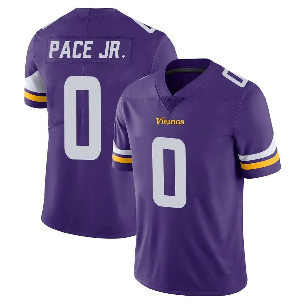 Elroe MN.Vikings #0 Ivan Pace Jr. Player Purple Limited Vapor Untouchable Home Game Stitched Jerseys