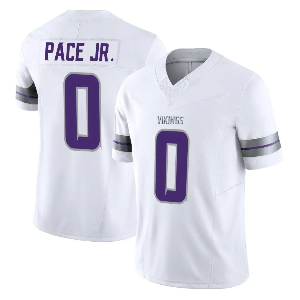 Elroe MN.Vikings #0 Ivan Pace Jr. Player White Limited Alternate Vapor F.U.S.E. Home Game Stitched Jerseys