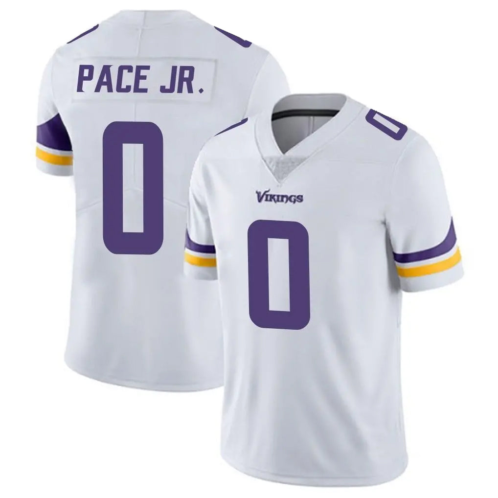 Elroe MN.Vikings #0 Ivan Pace Jr. Player White Limited Vapor Untouchable Home Game Stitched Jerseys
