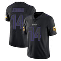 Elroe MN.Vikings #14 Jauan Jennings Player Black Impact LImited Home Game Stitched Jerseys
