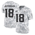 Elroe MN.Vikings #18 Justin Jefferson Player Arctic Camo Salute To Service Limited Game Stitched Jerseys