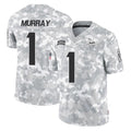 Elroe MN.Vikings #1 Kyler Murray Player Arctic Camo Salute To Service Limited Game Stitched Jerseys