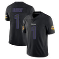Elroe MN.Vikings #1 Kyler Murray Player Black Impact LImited Home Game Stitched Jerseys