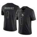 Elroe MN.Vikings #1 Kyler Murray Player Black Reflective LImited Home Game Stitched Jerseys