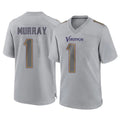 Elroe MN.Vikings #1 Kyler Murray Player Gray Atmosphere Fashion Home Game Stitched Jerseys