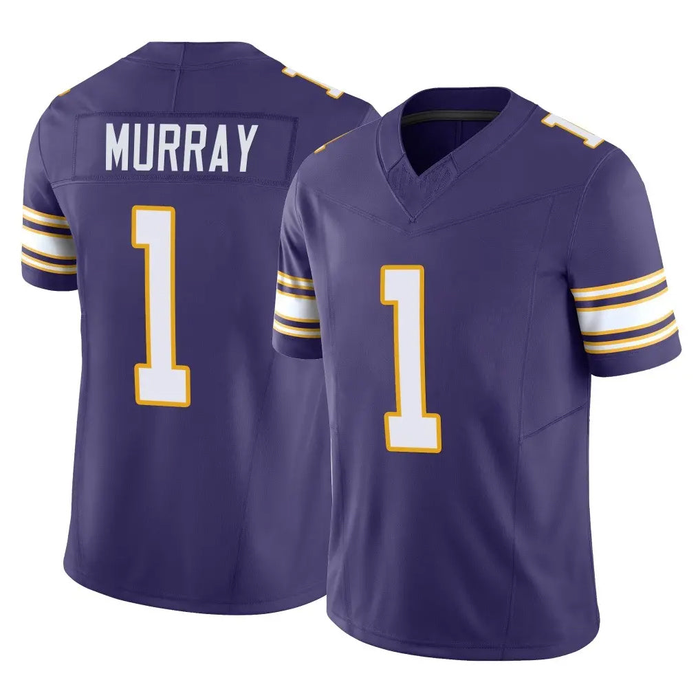Elroe MN.Vikings #1 Kyler Murray Player Purple Limited Classic Vapor F.U.S.E. Home Game Stitched Jerseys