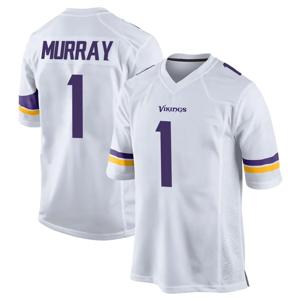Elroe MN.Vikings #1 Kyler Murray Player White Home Game Stitched Jerseys