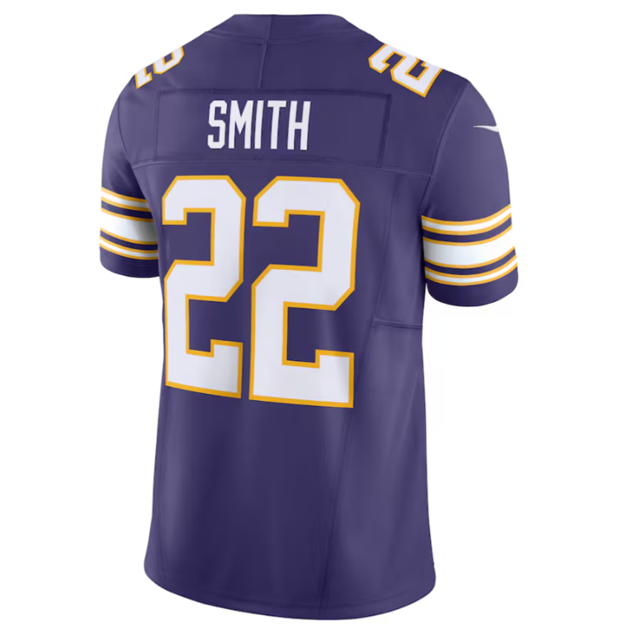 Elroe MN.Vikings #22 Harrison Smith Purple Vapor F.U.S.E. Limited Jersey Stitched American Stitched Jersey