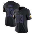 Elroe MN.Vikings #33 Aaron Jones Sr. Player Black Impact LImited Home Game Stitched Jerseys