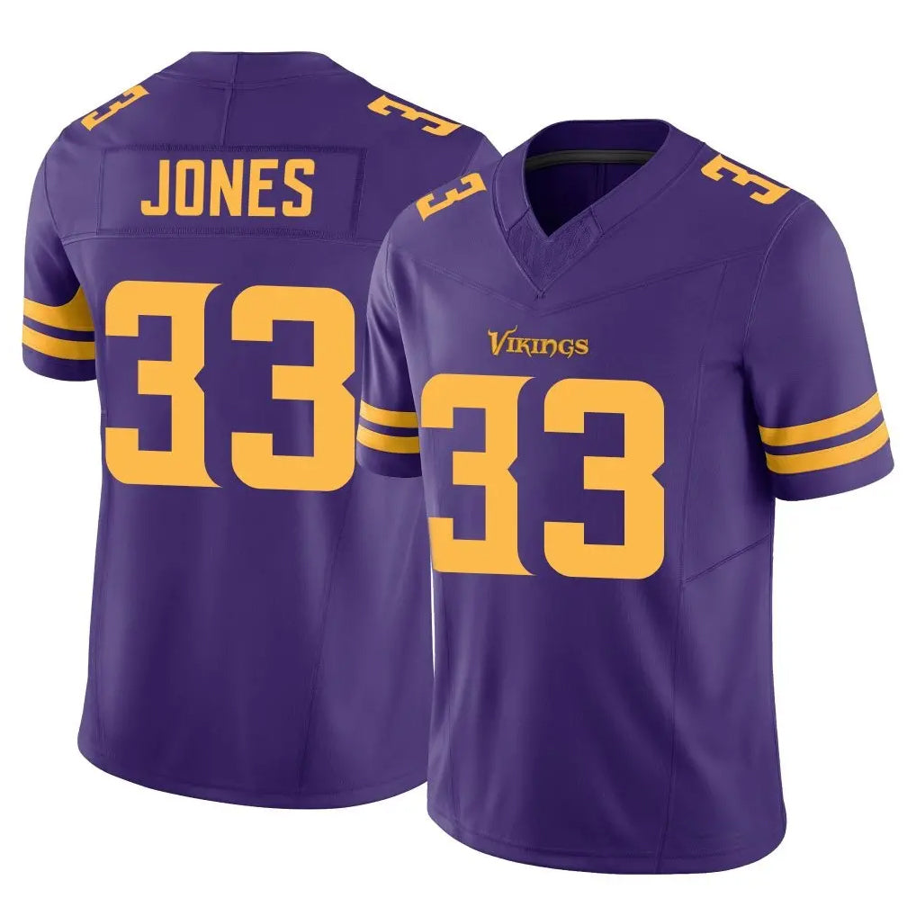 Elroe MN.Vikings #33 Aaron Jones Sr. Player Purple Limited Alternate Vapor F.U.S.E. Home Game Stitched Jerseys