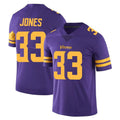 Elroe MN.Vikings #33 Aaron Jones Sr. Player Purple Limited Color Rush Home Game Stitched Jerseys