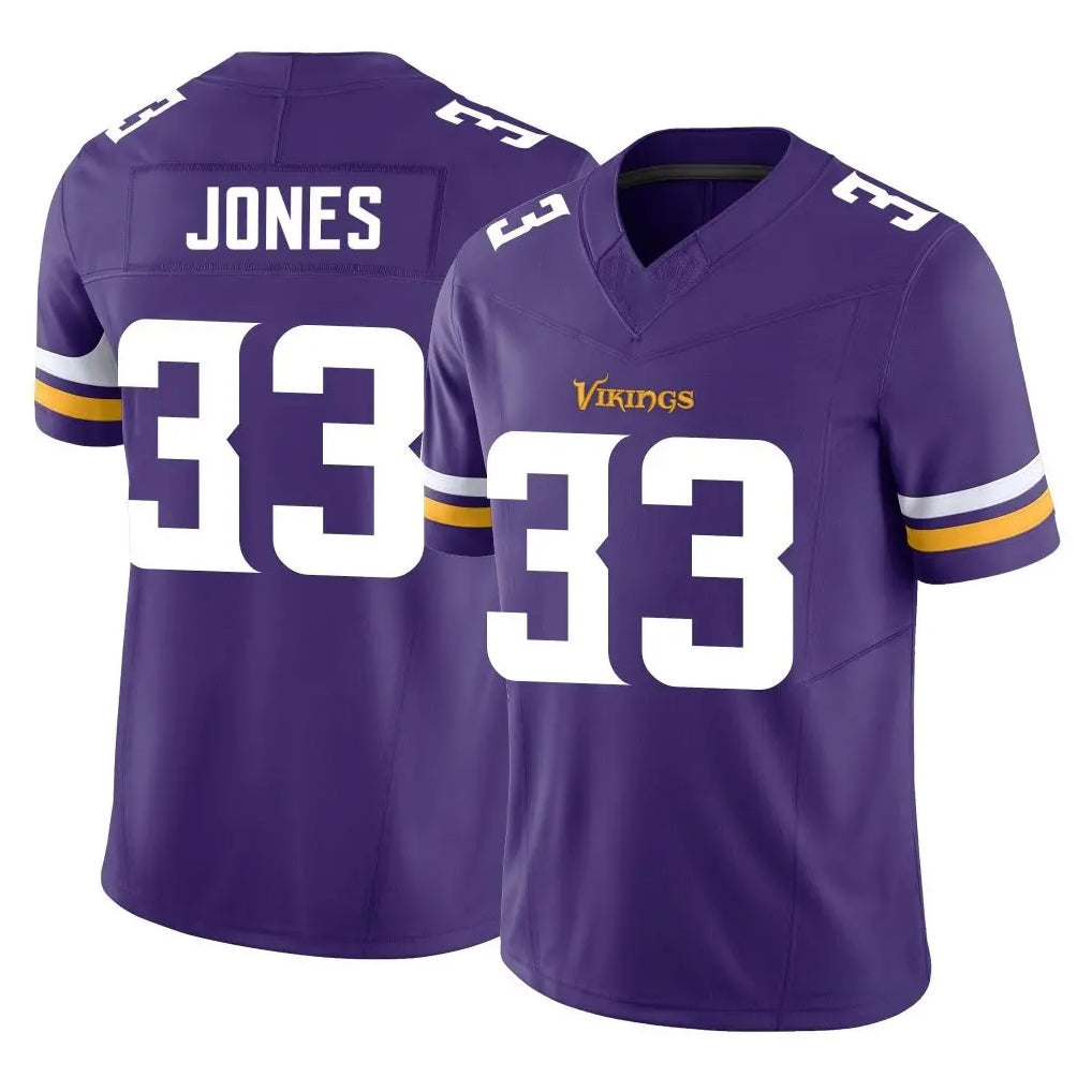 Elroe MN.Vikings #33 Aaron Jones Sr. Player Purple Limited Vapor F.U.S.E. Home Game Stitched Jerseys