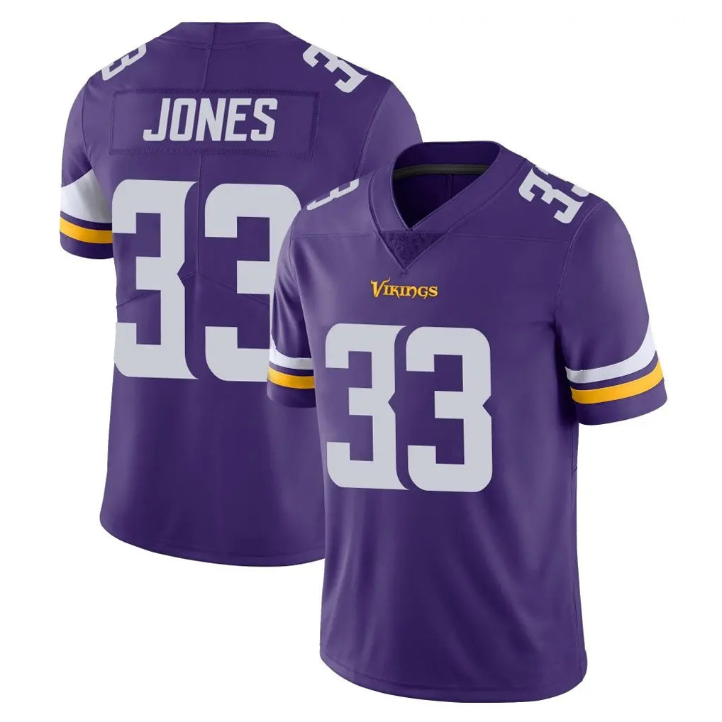 Elroe MN.Vikings #33 Aaron Jones Sr. Player Purple Limited Vapor Untouchable Home Game Stitched Jerseys