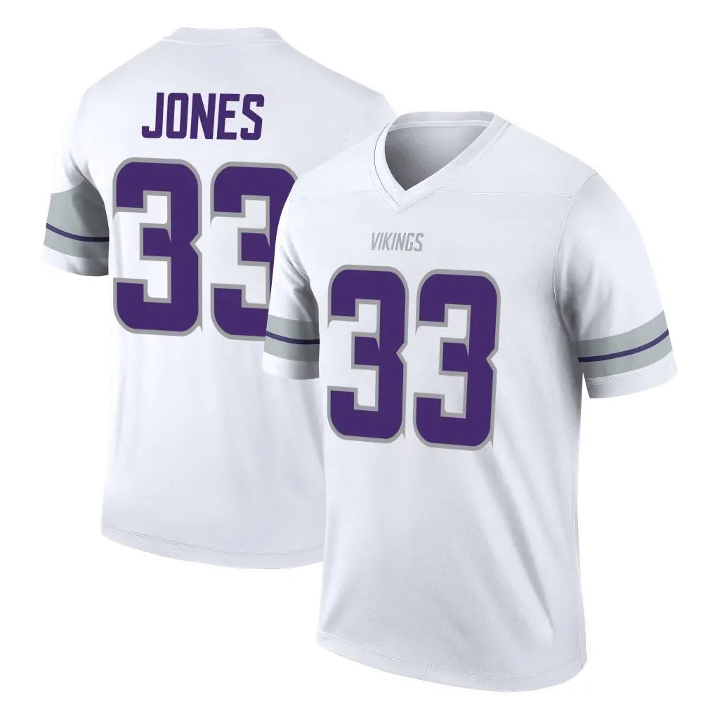 Elroe MN.Vikings #33 Aaron Jones Sr. Player White Alternate Legend Home Game Stitched Jerseys