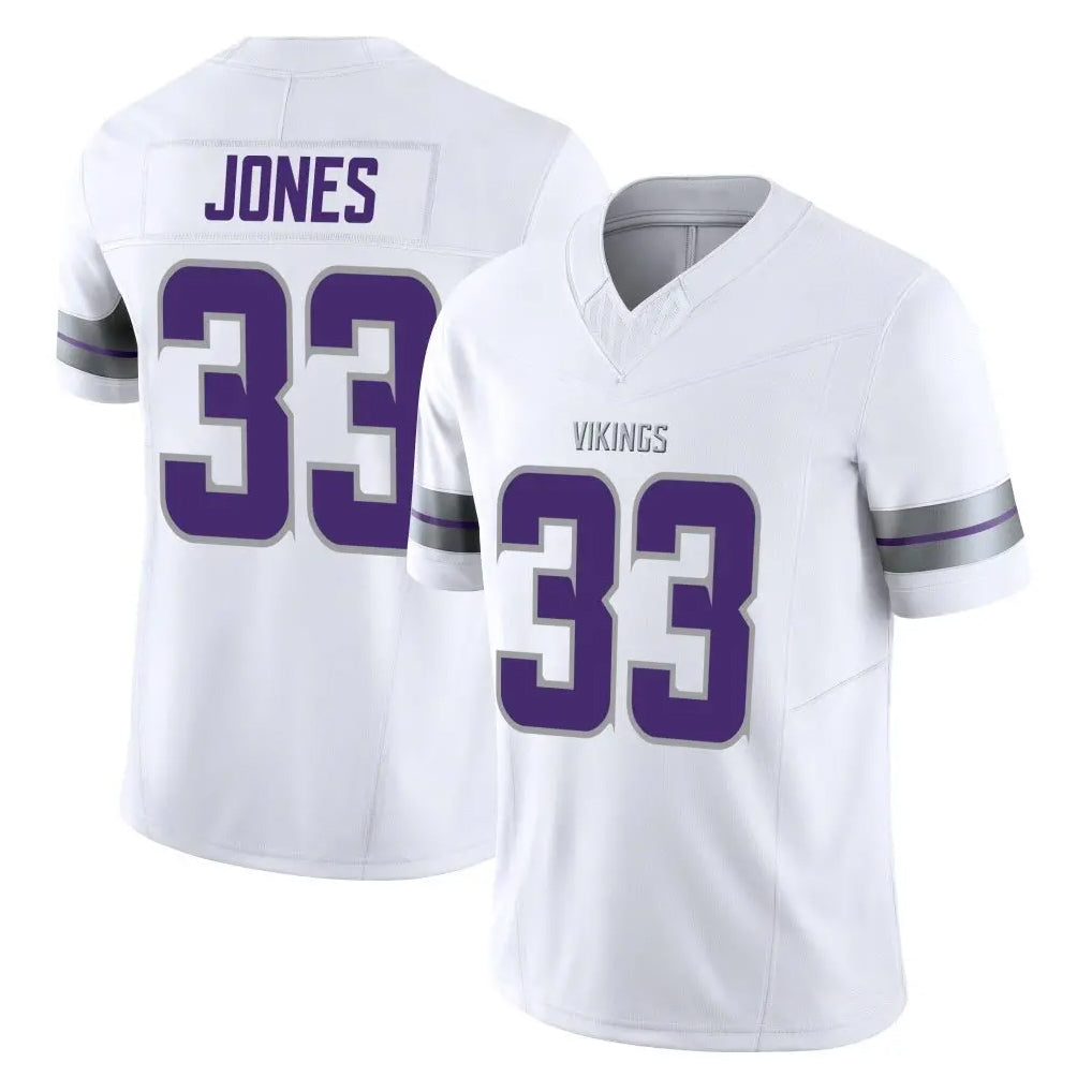 Elroe MN.Vikings #33 Aaron Jones Sr. Player White Limited Alternate Vapor F.U.S.E. Home Game Stitched Jerseys