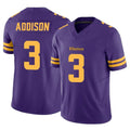 Elroe MN.Vikings #3 Jordan Addison Player Purple Limited Alternate Vapor F.U.S.E. Home Game Stitched Jerseys