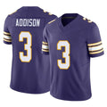 Elroe MN.Vikings #3 Jordan Addison Player Purple Limited Classic Vapor F.U.S.E. Home Game Stitched Jerseys