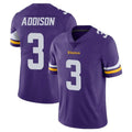 Elroe MN.Vikings #3 Jordan Addison Player Purple Limited Vapor Untouchable Home Game Stitched Jerseys