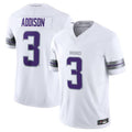 Elroe MN.Vikings #3 Jordan Addison White Alternate Vapor F.U.S.E. Limited American Stitched Jerseys