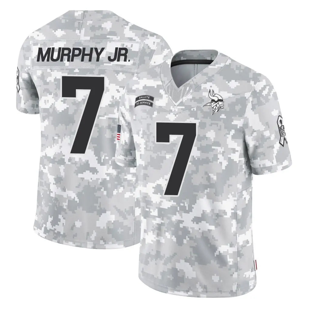Elroe MN.Vikings #7 Byron Murphy Jr. Player Arctic Camo Salute To Service Limited Game Stitched Jerseys