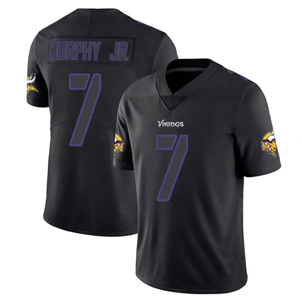 Elroe MN.Vikings #7 Byron Murphy Jr. Player Black Impact LImited Home Game Stitched Jerseys