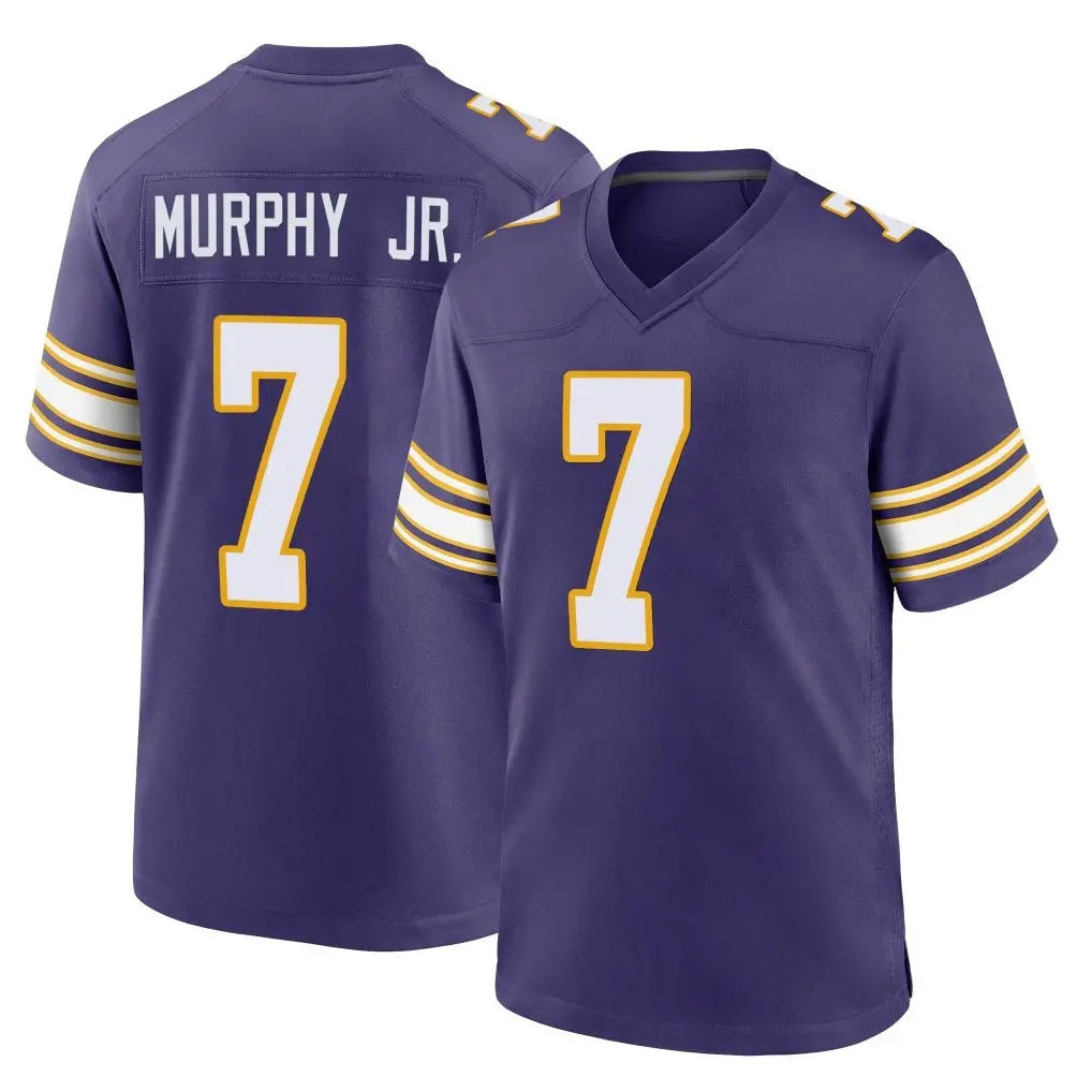 Elroe MN.Vikings #7 Byron Murphy Jr. Player Purple Classic Home Game Stitched Jerseys