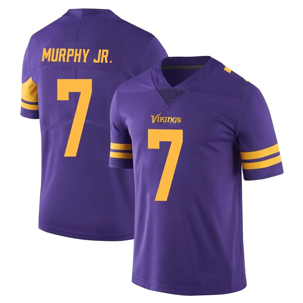 Elroe MN.Vikings #7 Byron Murphy Jr. Player Purple Limited Color Rush Home Game Stitched Jerseys