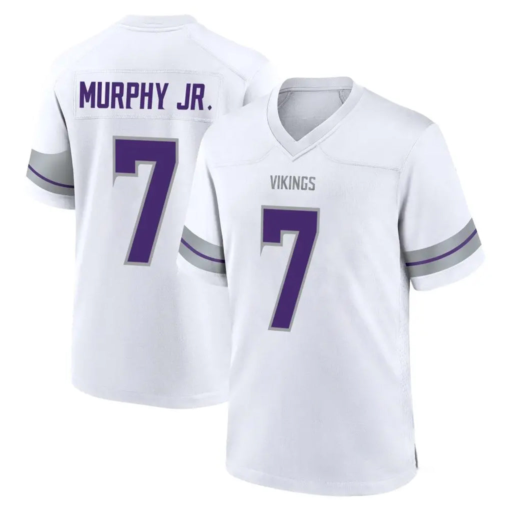 Elroe MN.Vikings #7 Byron Murphy Jr. Player White Alternate Home Game Stitched Jerseys