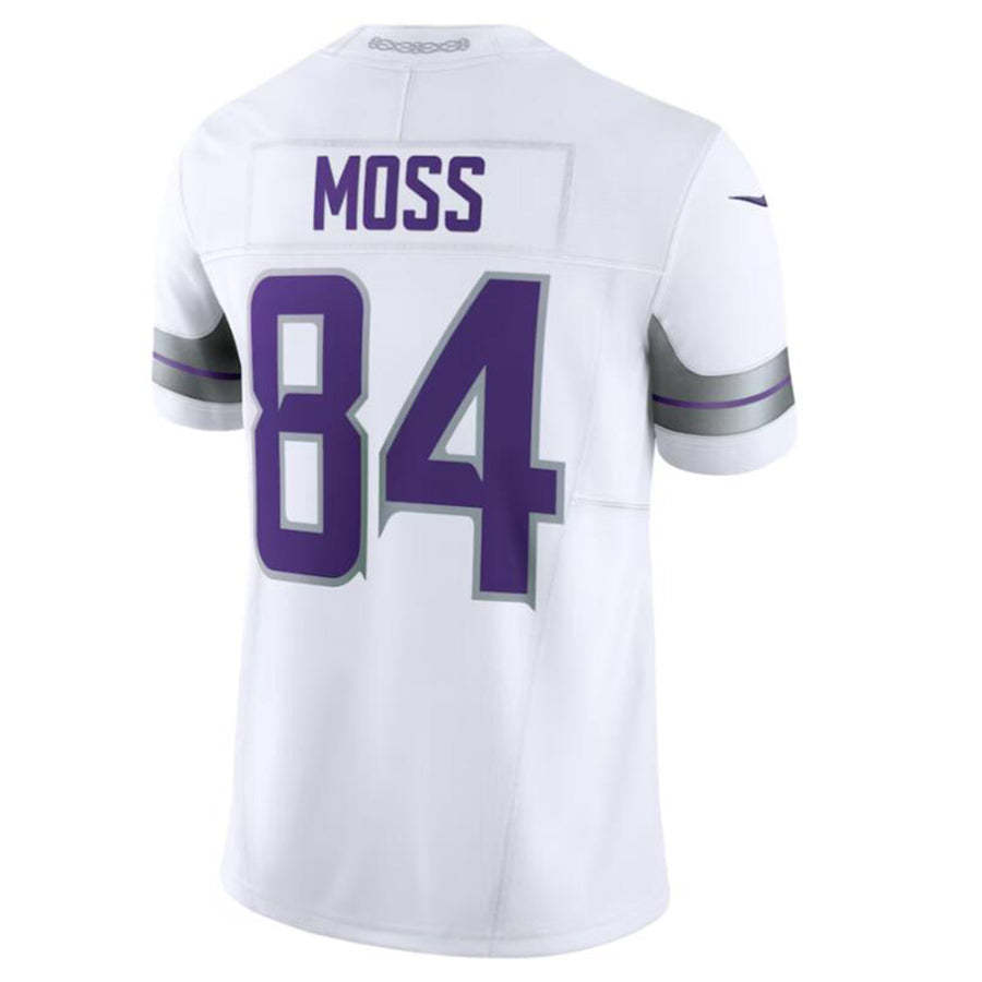 Elroe MN.Vikings #84 Randy Moss White Alternate Retired Player Game Stitched Jerseys