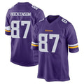 Elroe MN.Vikings #87 T.J. Hockenson Player Purple Home Game Stitched Jerseys