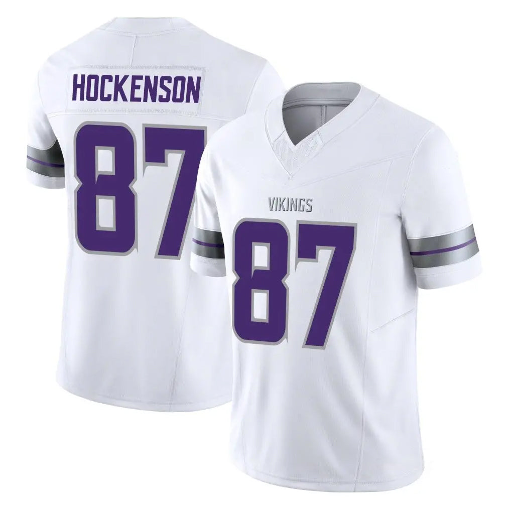 Elroe MN.Vikings #87 T.J. Hockenson Player White Limited Alternate Vapor F.U.S.E. Home Game Stitched Jerseys