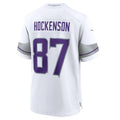 Elroe MN.Vikings #87 T.J. Hockenson White Alternate Game Player Jersey American Stitched Jersey