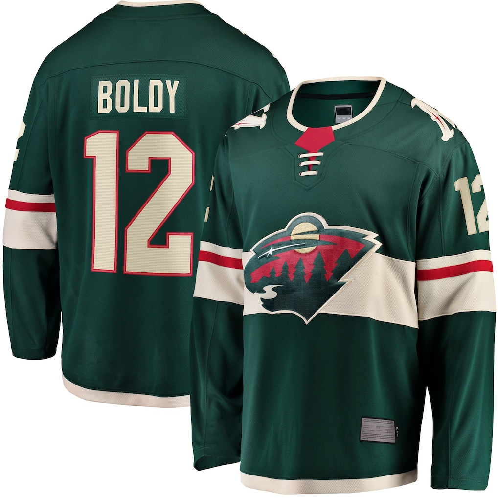 Elroe M.Wild #12 Matthew Boldy Green Home Breakaway Player Jerseys