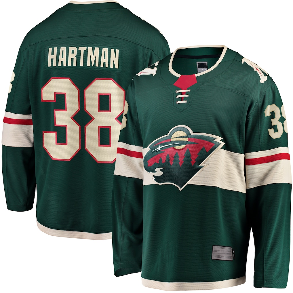 Elroe M.Wild #38 Ryan Hartman Green Home Breakaway Player Jerseys
