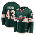 Elroe M.Wild #43 Quinn Hughes Green Home Breakaway Jerseys
