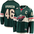 Elroe M.Wild #46 Jared Spurgeon Green Home Breakaway Player Jerseys