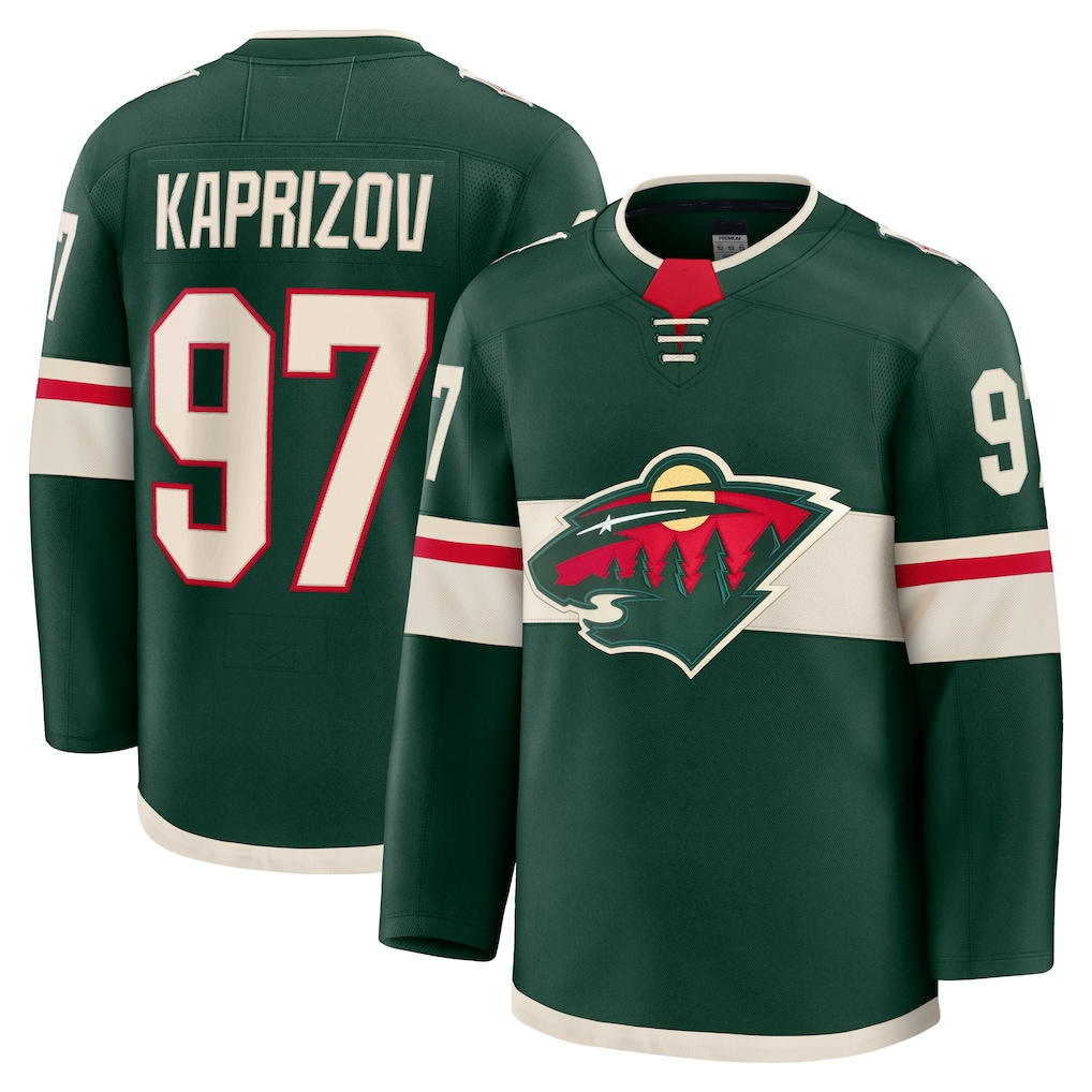Elroe M.Wild #97 Kirill Kaprizov Green Home Premium Jerseys
