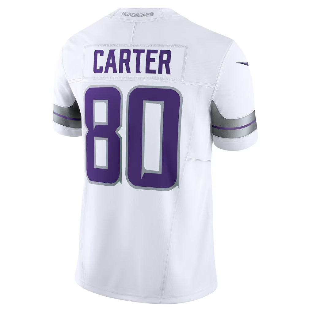 Elroe MN.Vikings #80 Cris Carter White Alternate Vapor F.U.S.E. Retired Player Limited Stitched Jerseys