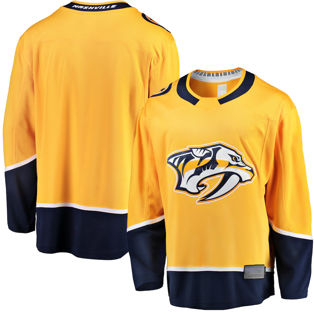 Elroe N.Predators Gold Breakaway Home Jerseys